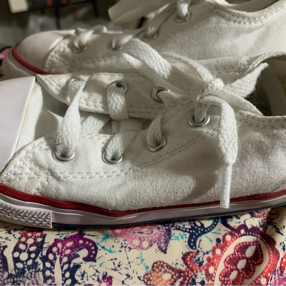 Converse White and Red Sneakers Classic Style